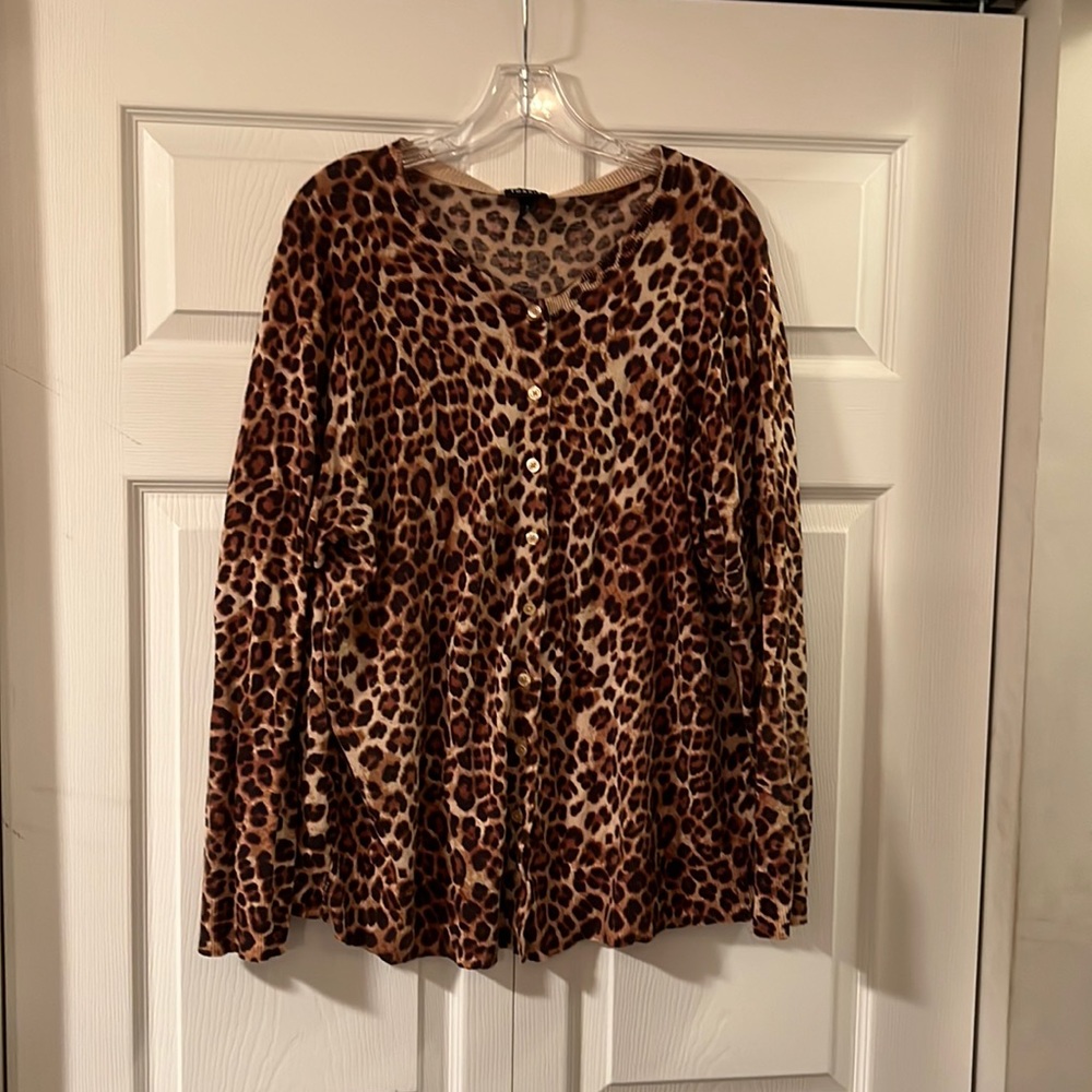 Leopard Print Cardigan